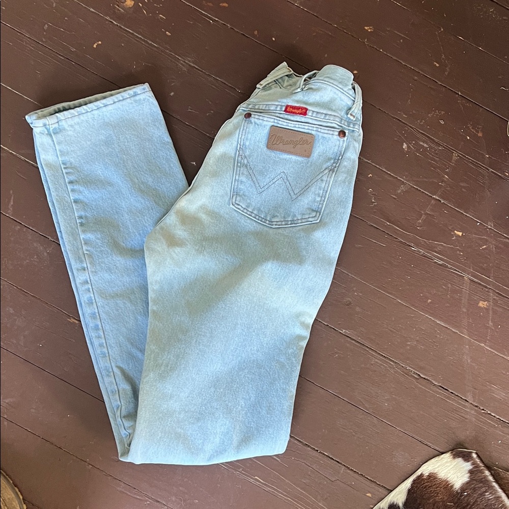 Wrangler vintage Classic Denim Jeans in Light Blue size 5 36 length